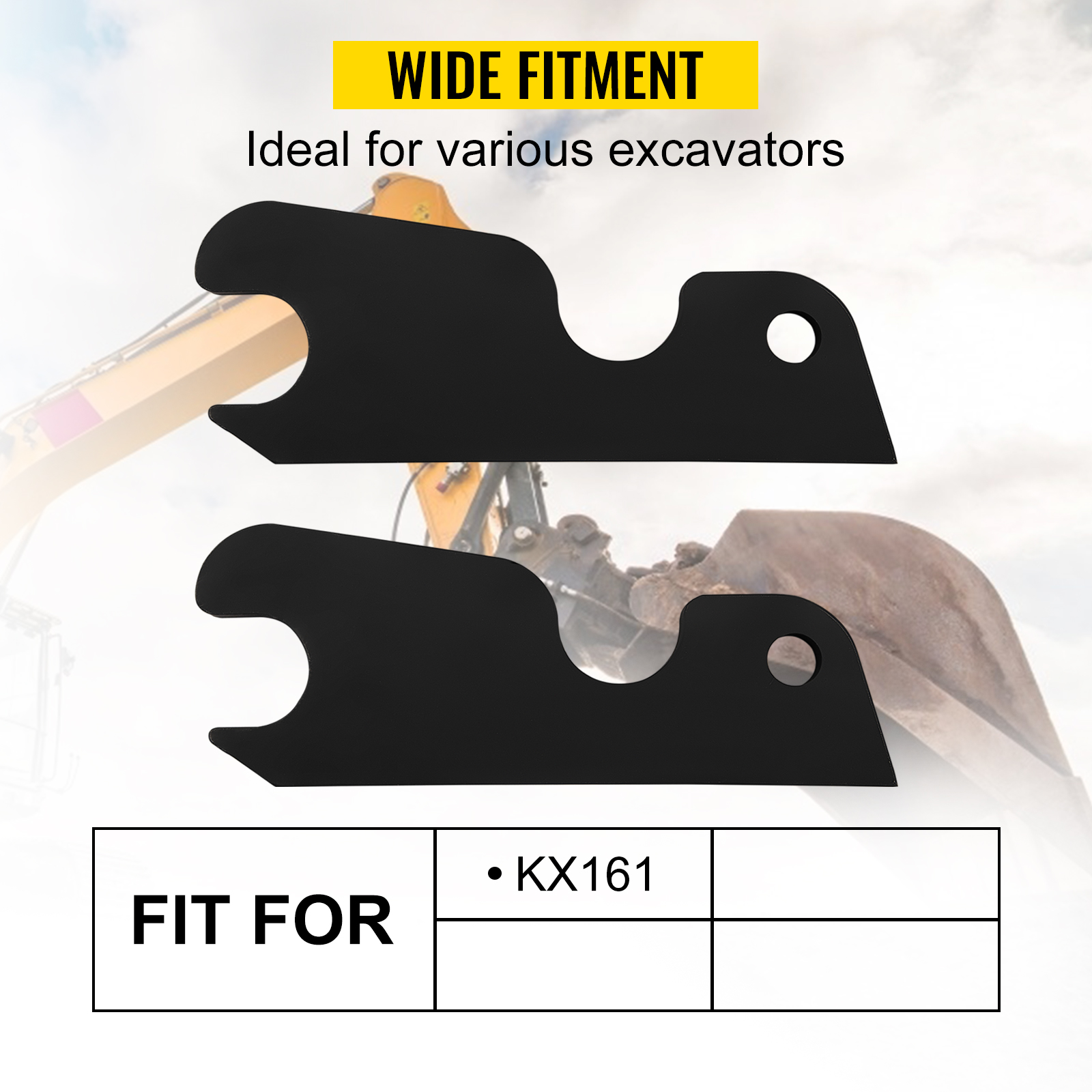 VEVOR Quick Attach Bucket Ears, 3/4" Thickness Excavator Bucket Ears