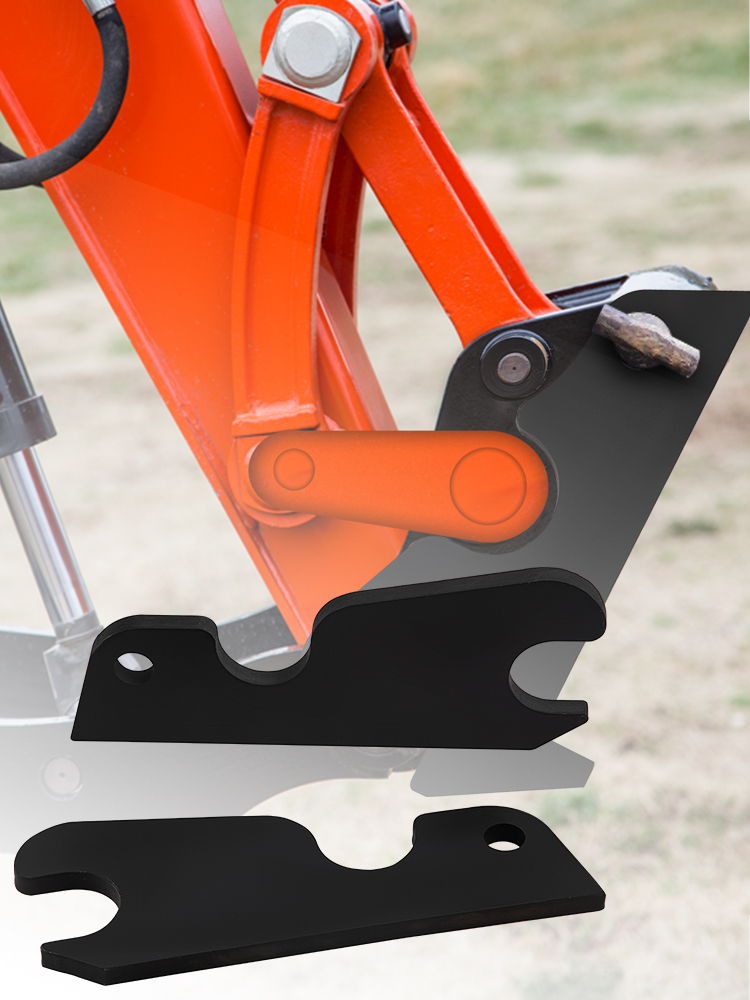 VEVOR Quick Attach Bucket Ears, 3/4" Thickness Excavator Bucket Ears, 2pcs Bucket Ears