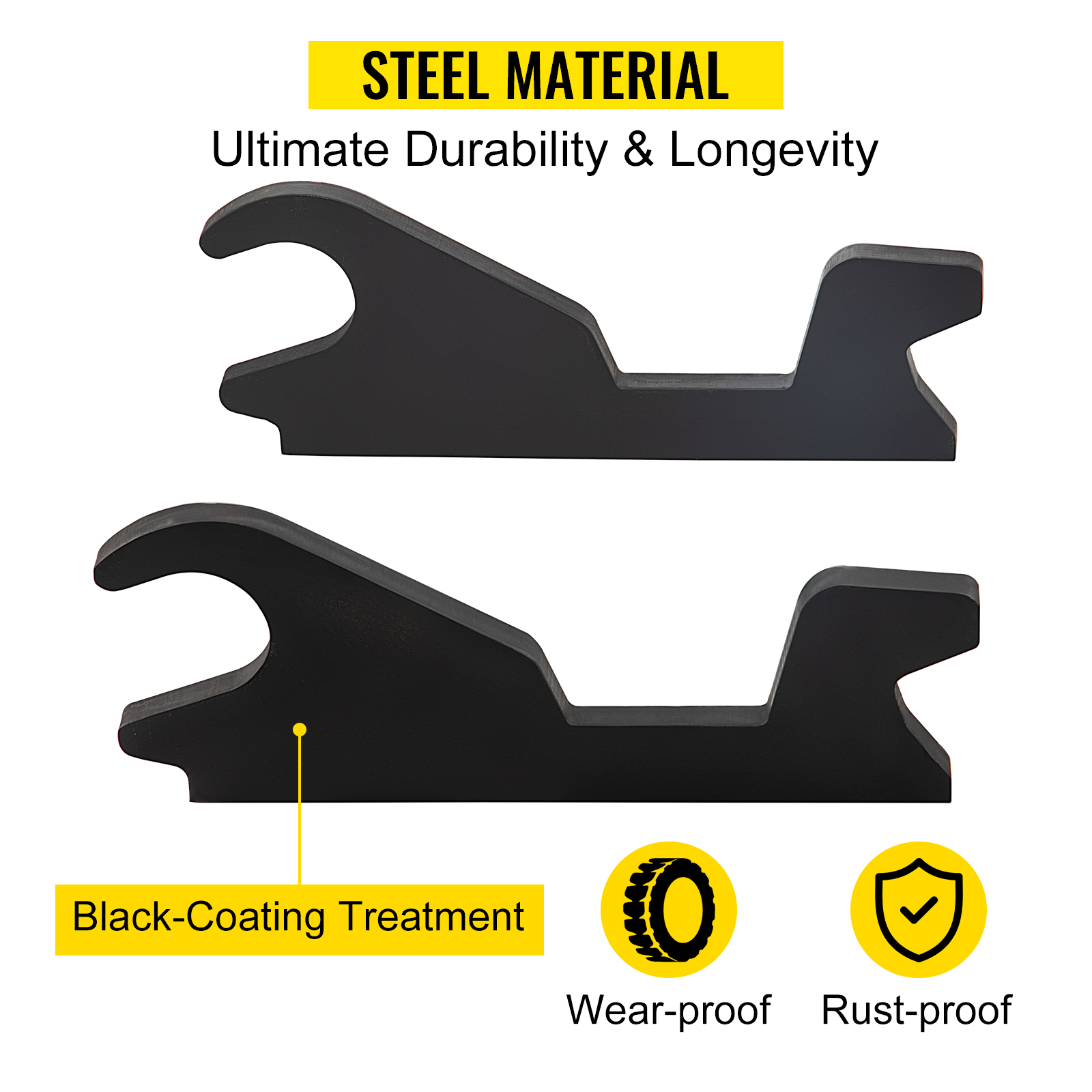 VEVOR Quick Attach Bucket Ears, 3/4’’ Thickness Excavator Bucket Ears