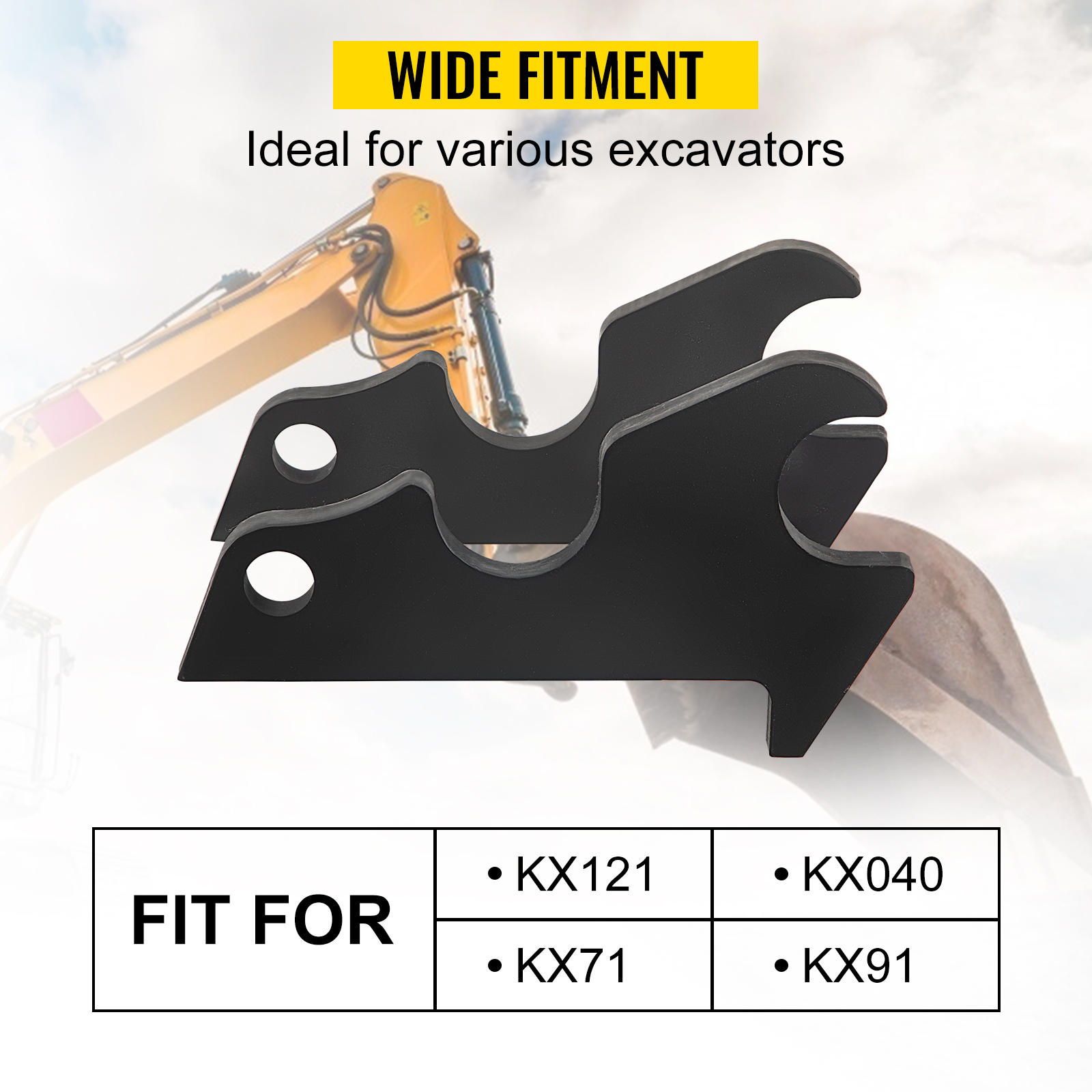 VEVOR Quick Attach Bucket Ears, 3/4" Thickness Excavator Bucket Ears