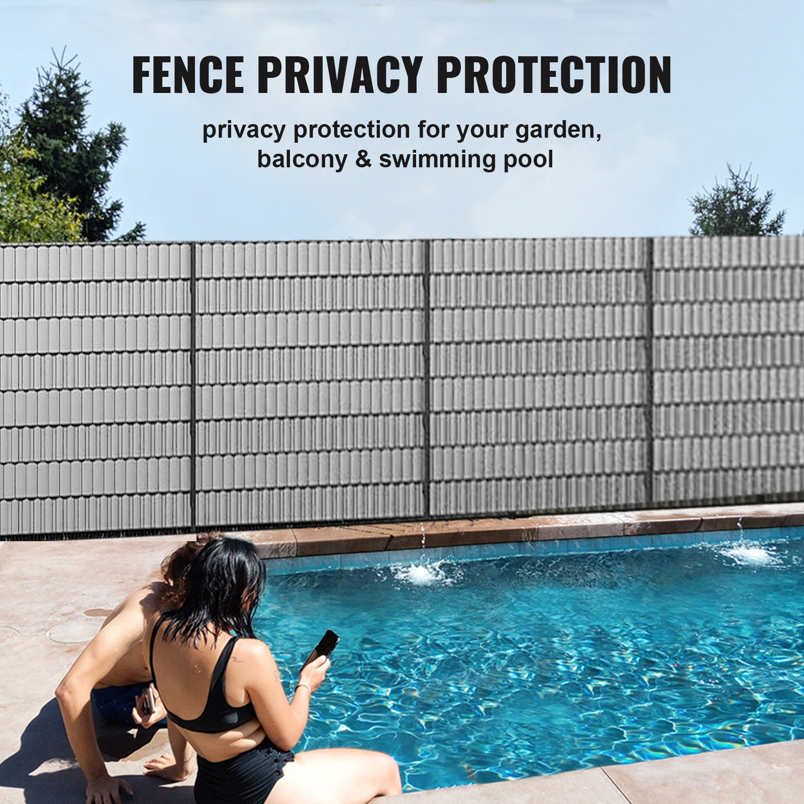 Protezione Per Privacy Balcone HDPE Verde 1,80x5 M – Antimuffa, Con Nastri Di Fissaggio