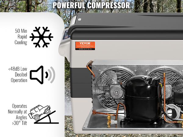 Réfrigérateur Portable à Compression 40 L, Mini Frigo de Voiture Réfrigérateur Portable à Compression 40 L, Mini Frigo de Voiture