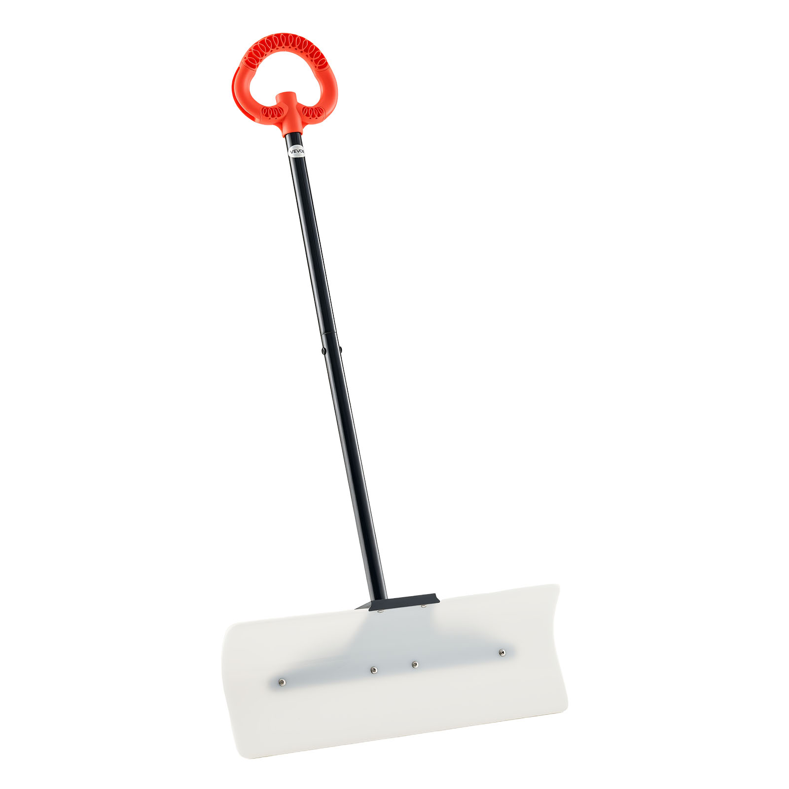 VEVOR Snow Pusher Shovel 24" 30" 36" 48" Snow Plow for Driveway Ergonomic Grip