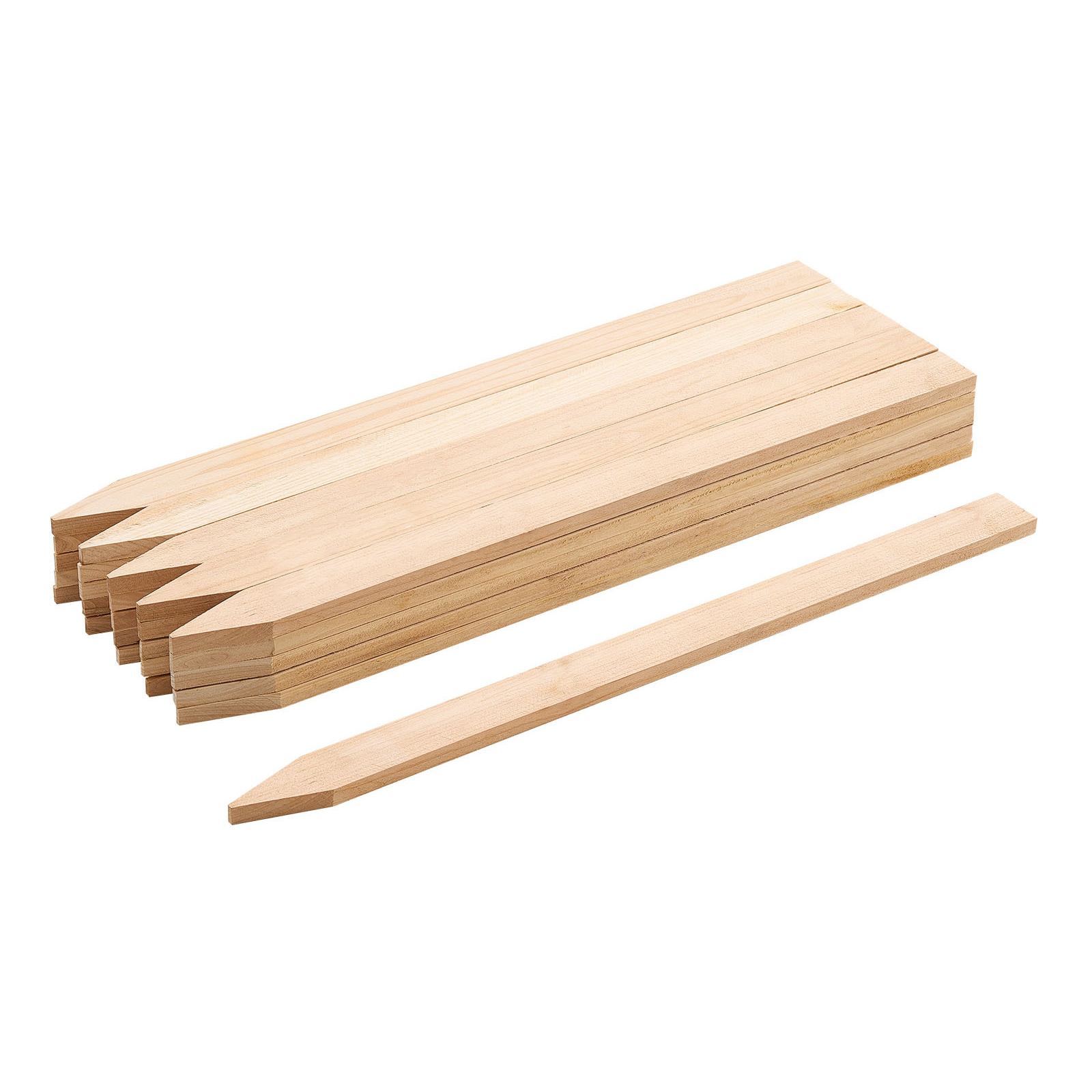 Uimoso Set of 25 Wooden Stakes Fir Wood 24″ 36″ 48″ for Garden Landscaping Fence