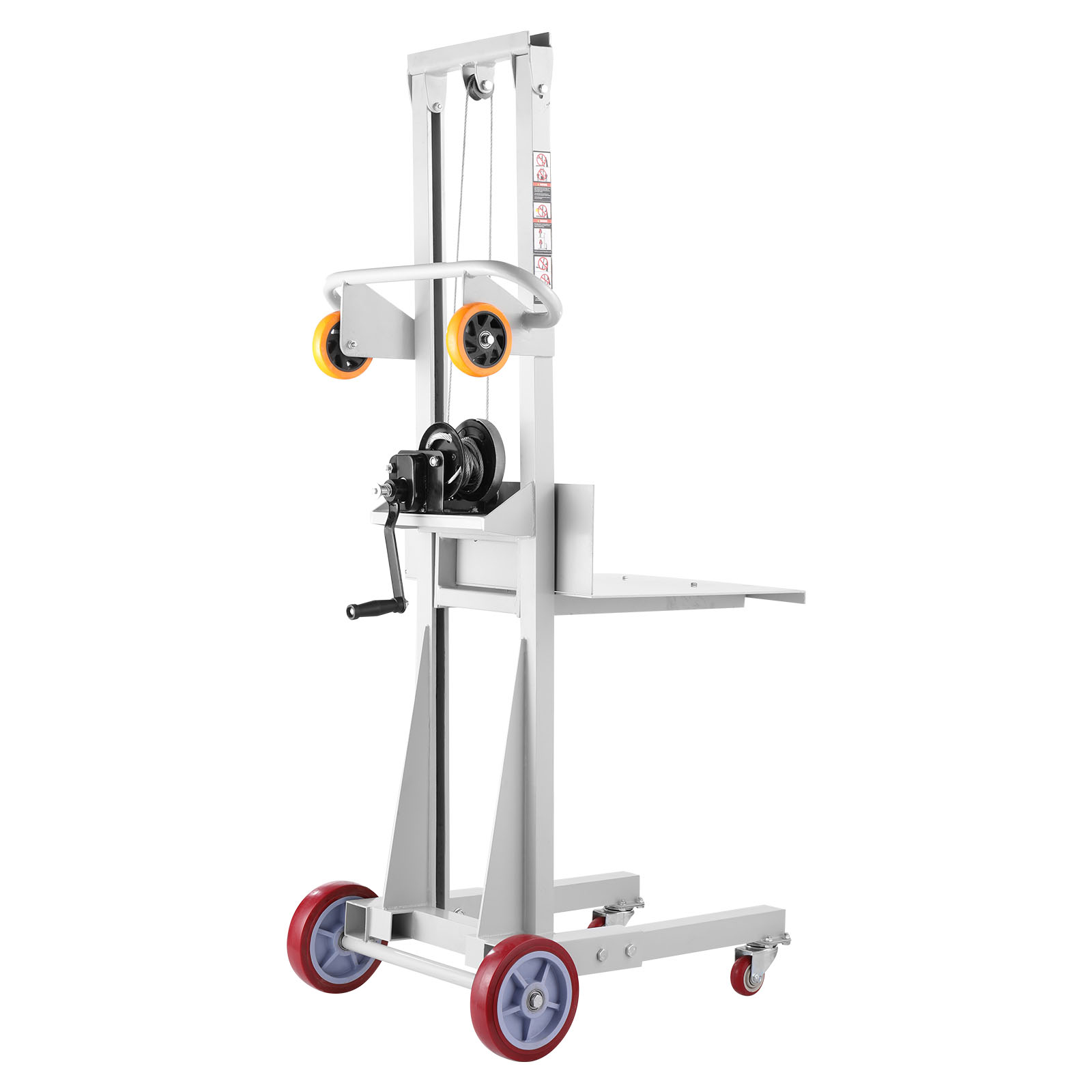 Uimoso Material Lift Winch Stacker 330/400/551 lbs Max Lift Height 42.9/51.1/70″