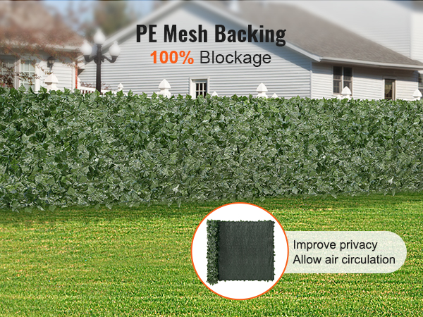 Vevor Ivy Privacy Fence X In Artificial Green Wall Screen Greenery Ivy Fence With Mesh