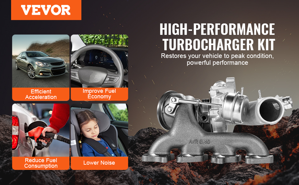 VEVOR Turbo Turbocharger Kit for Engines Chevy Chevrolet Cruze 2011