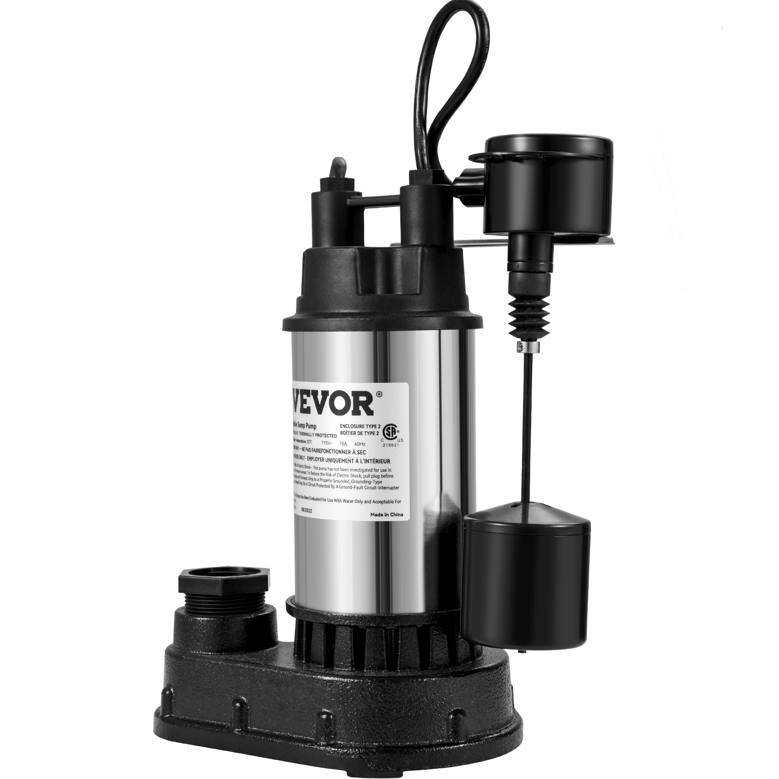 Submersible Sump Pump Water Pump 0.5/0.75/1/1.5 HP 66/72/93/98/100GPM Flow - Picture 25 of 62