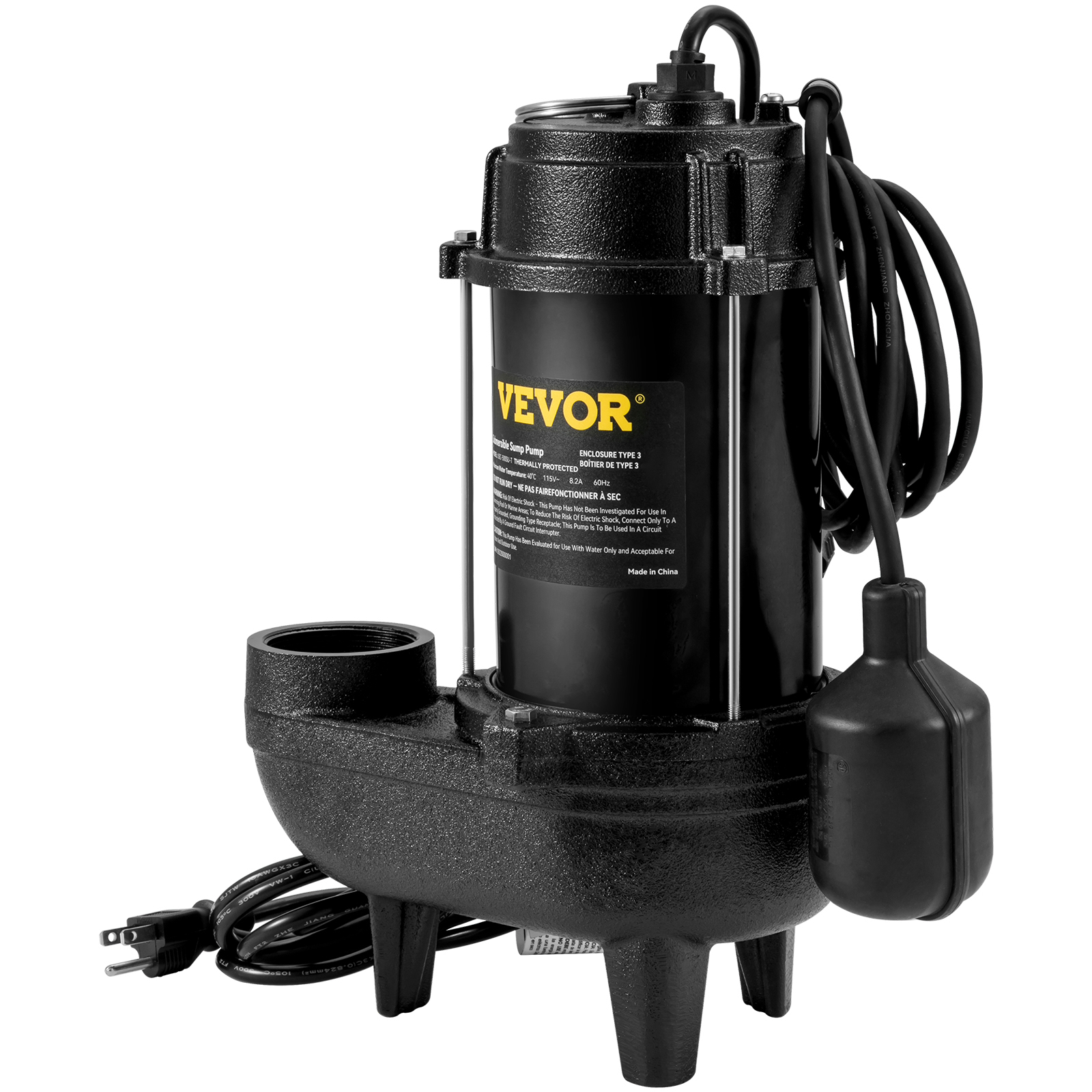 Submersible Sump Pump Water Pump 0.5/0.75/1/1.5 HP 66/72/93/98/100GPM Flow - Picture 48 of 62