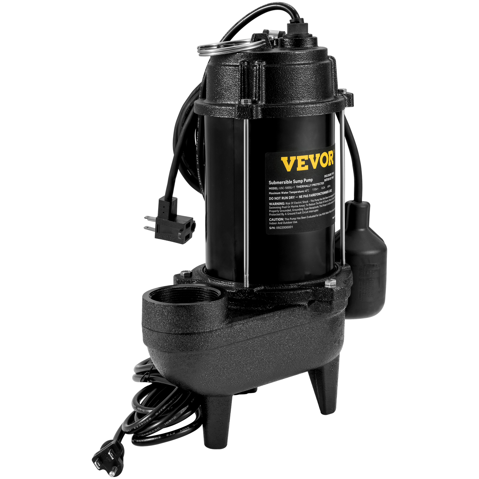 Submersible Sump Pump Water Pump 0.5/0.75/1/1.5 HP 66/72/93/98/100GPM Flow - Picture 47 of 62