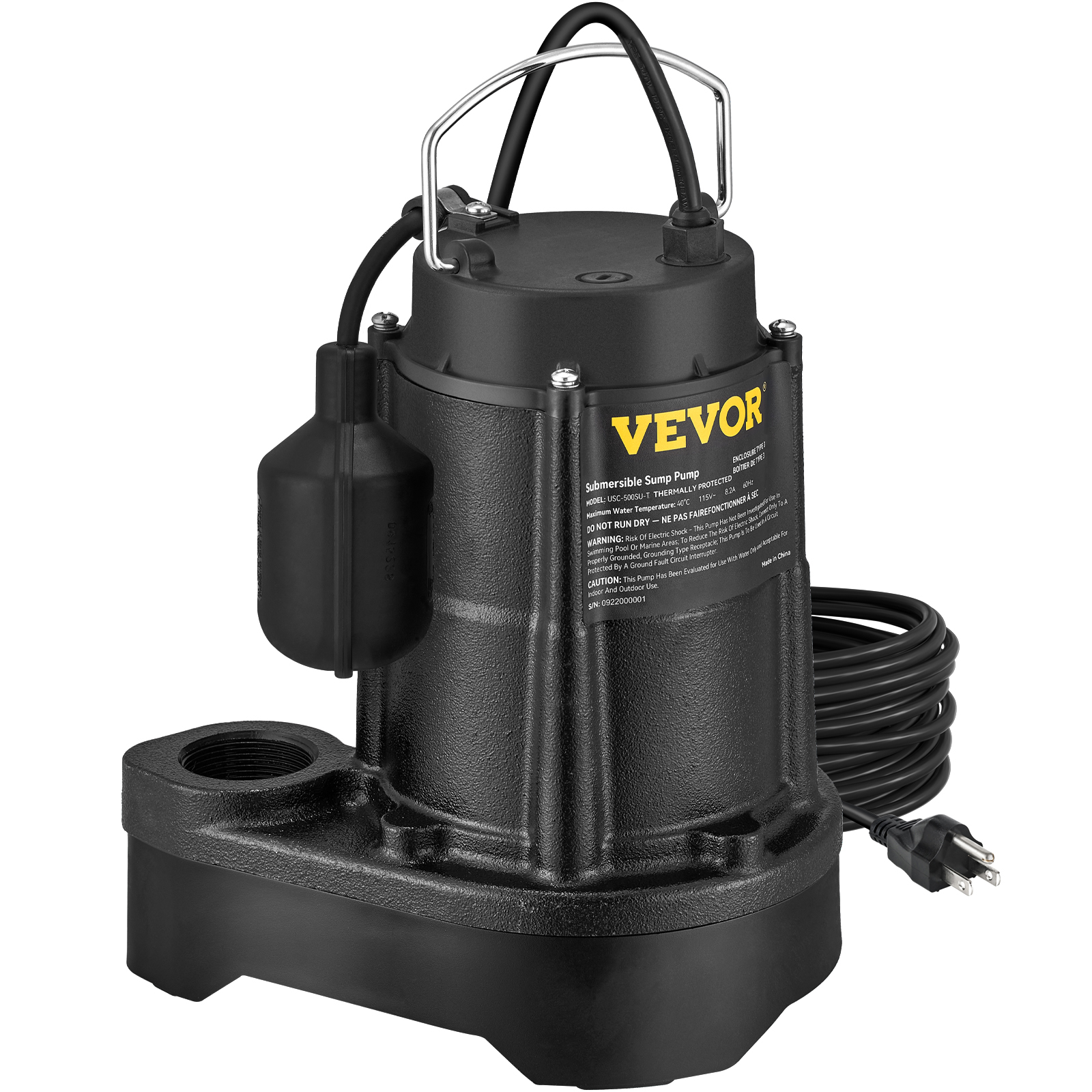Submersible Sump Pump Water Pump 0.5/0.75/1/1.5 HP 66/72/93/98/100GPM Flow - Picture 36 of 62