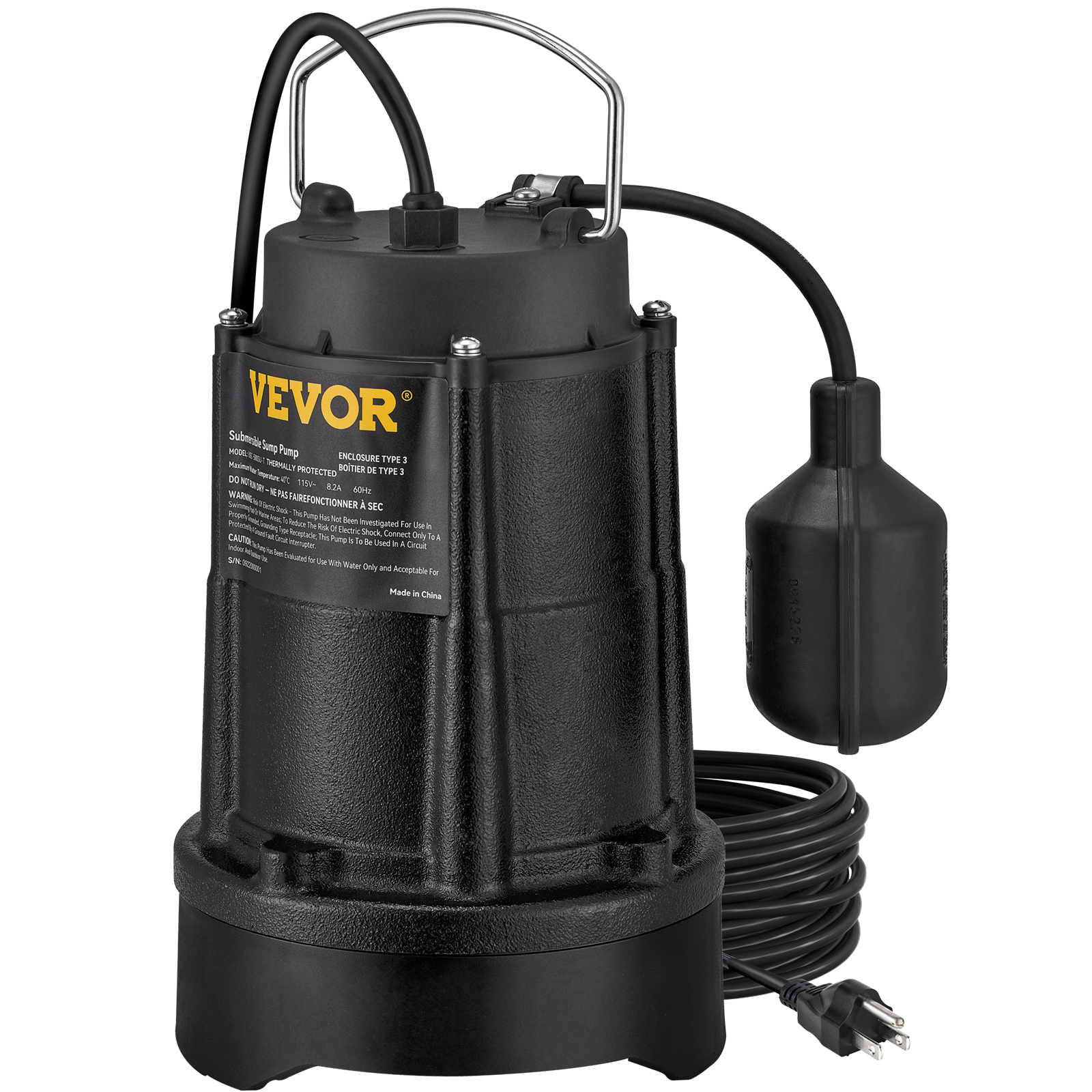 Submersible Sump Pump Water Pump 0.5/0.75/1/1.5 HP 66/72/93/98/100GPM Flow - Picture 37 of 62