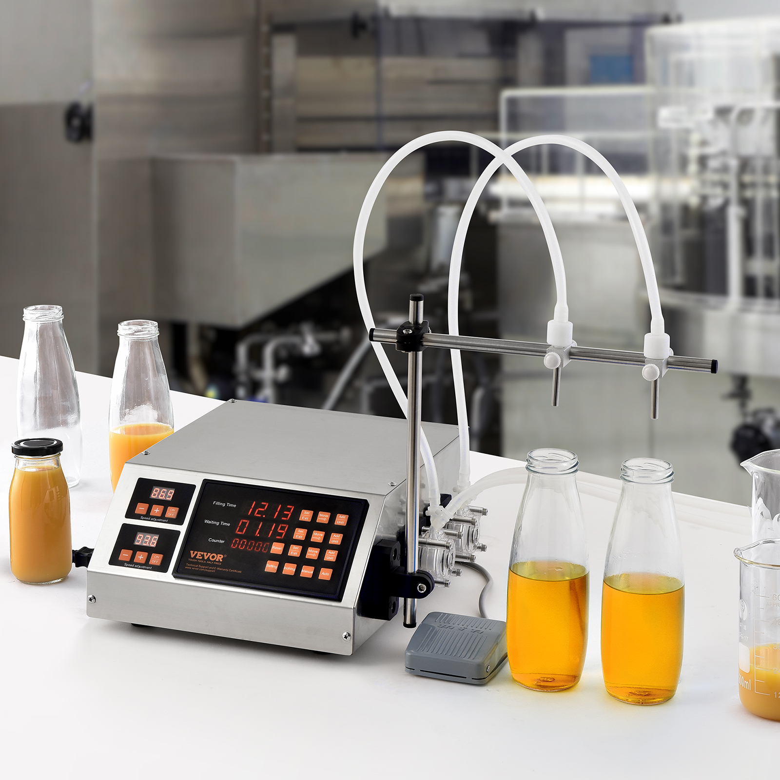 VEVOR Automatic Liquid Filling Machine Digital Control Bottle Filler 5-50/5-300g - Picture 80 of 96