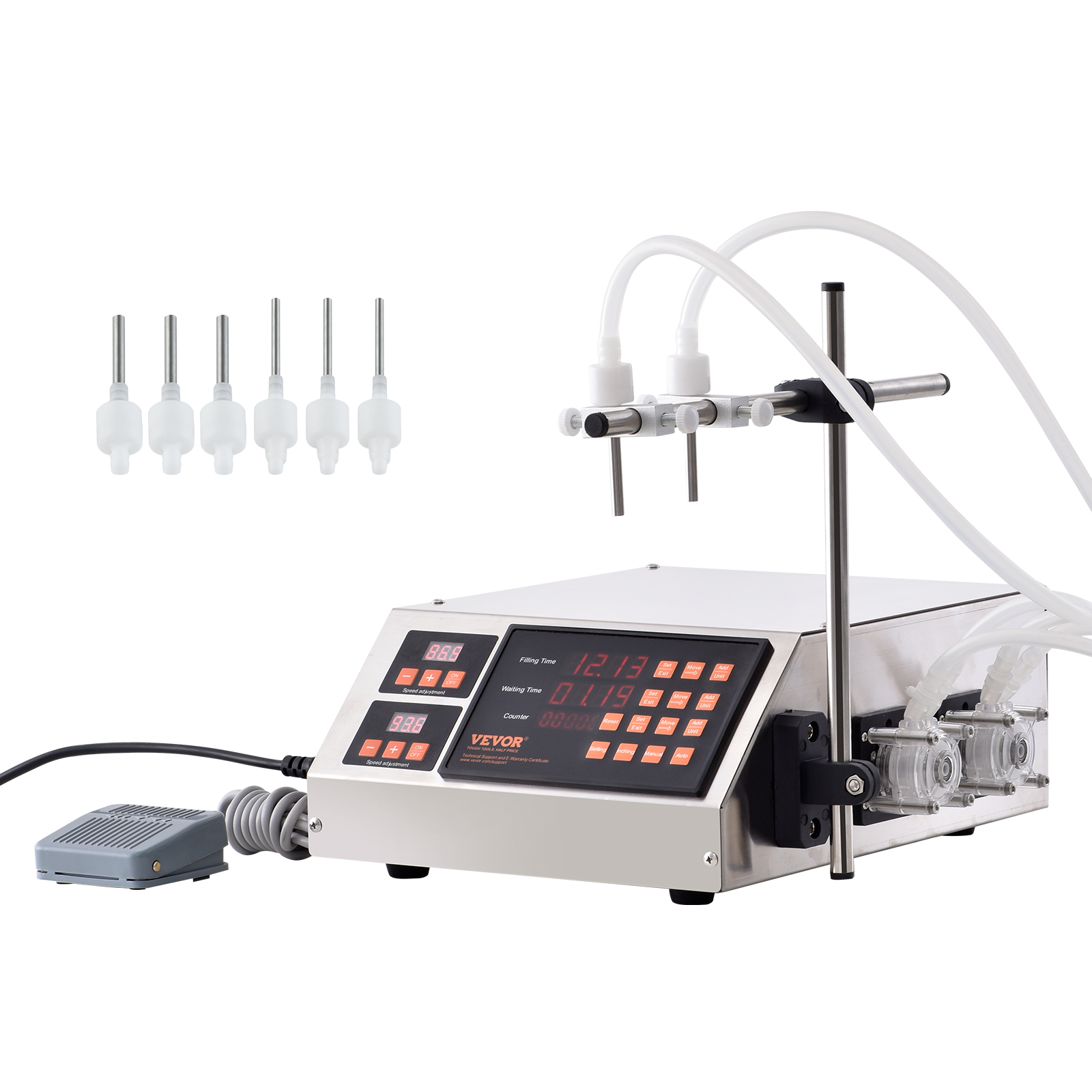 VEVOR Automatic Liquid Filling Machine Digital Control Bottle Filler 5-50/5-300g - Picture 73 of 96