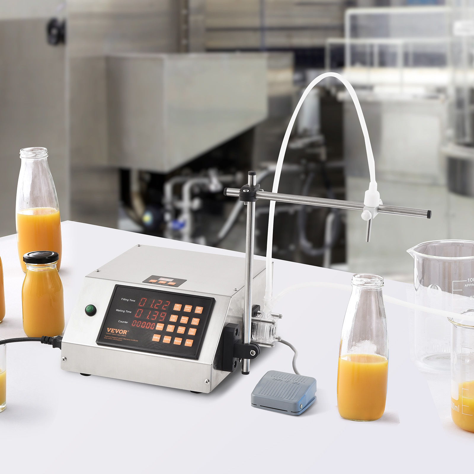 VEVOR Automatic Liquid Filling Machine Digital Control Bottle Filler 5-50/5-300g - Picture 20 of 96