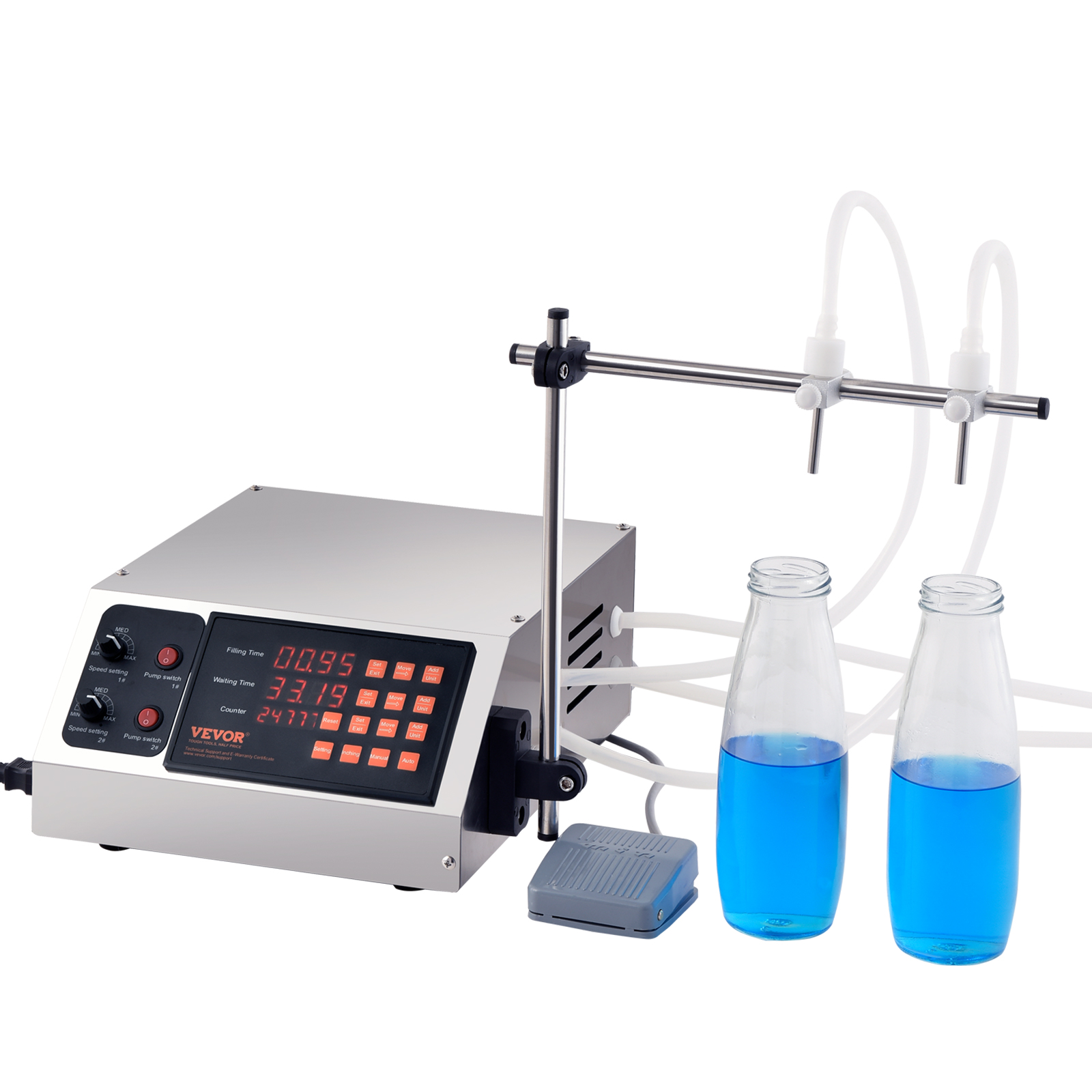 VEVOR Automatic Liquid Filling Machine Digital Control Bottle Filler 5-50/5-300g - Picture 25 of 96