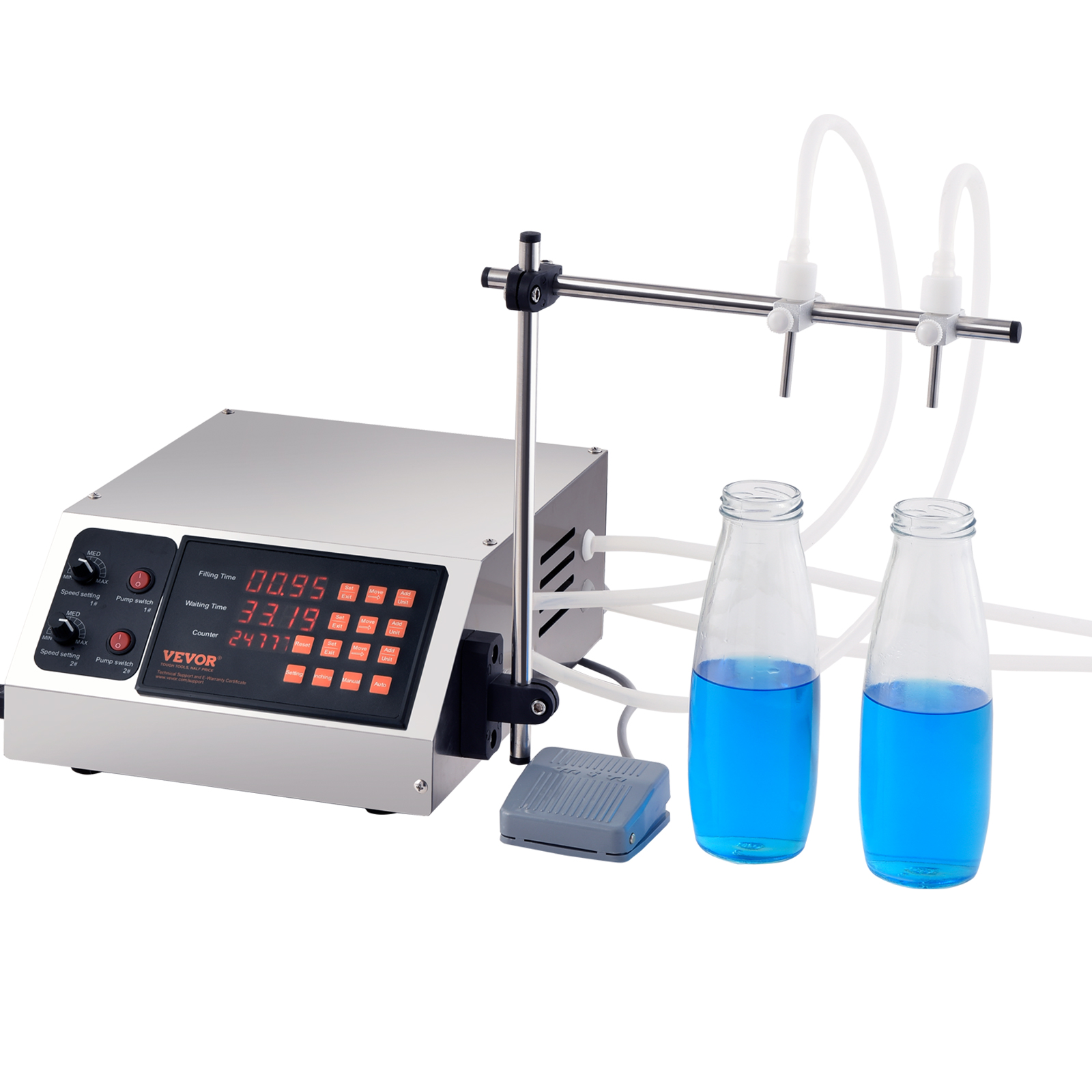 VEVOR Automatic Liquid Filling Machine Digital Control Bottle Filler 5-50/5-300g - Picture 36 of 96