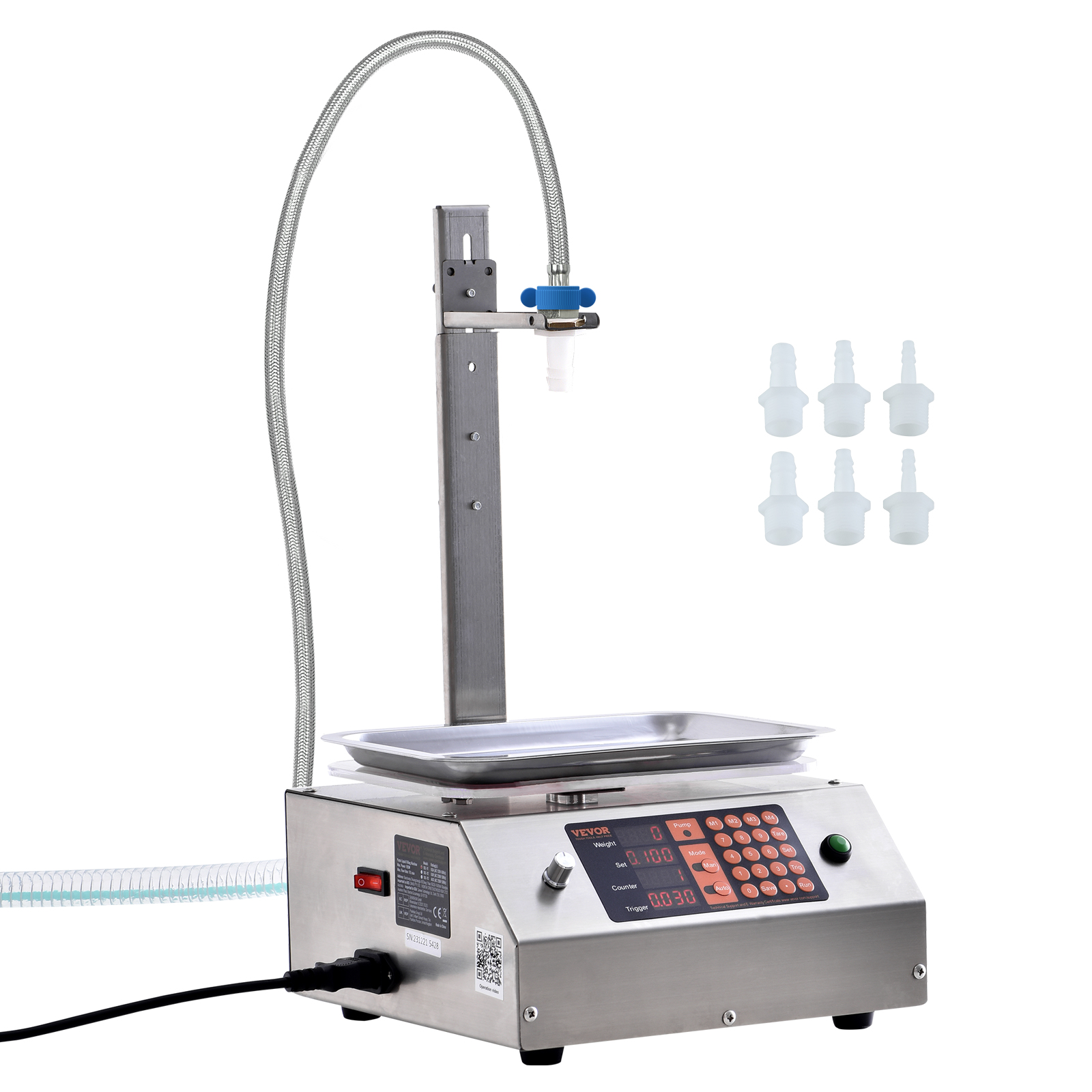VEVOR Automatic Liquid Filling Machine Digital Control Bottle Filler 5-50/5-300g - Picture 49 of 96
