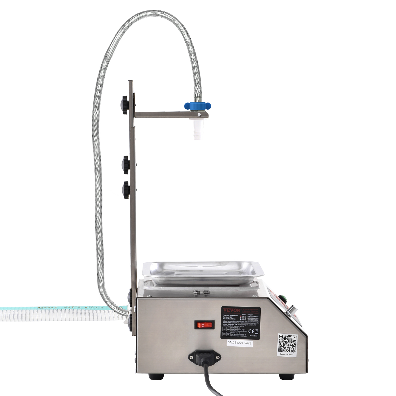 VEVOR Automatic Liquid Filling Machine Digital Control Bottle Filler 5-50/5-300g - Picture 60 of 96