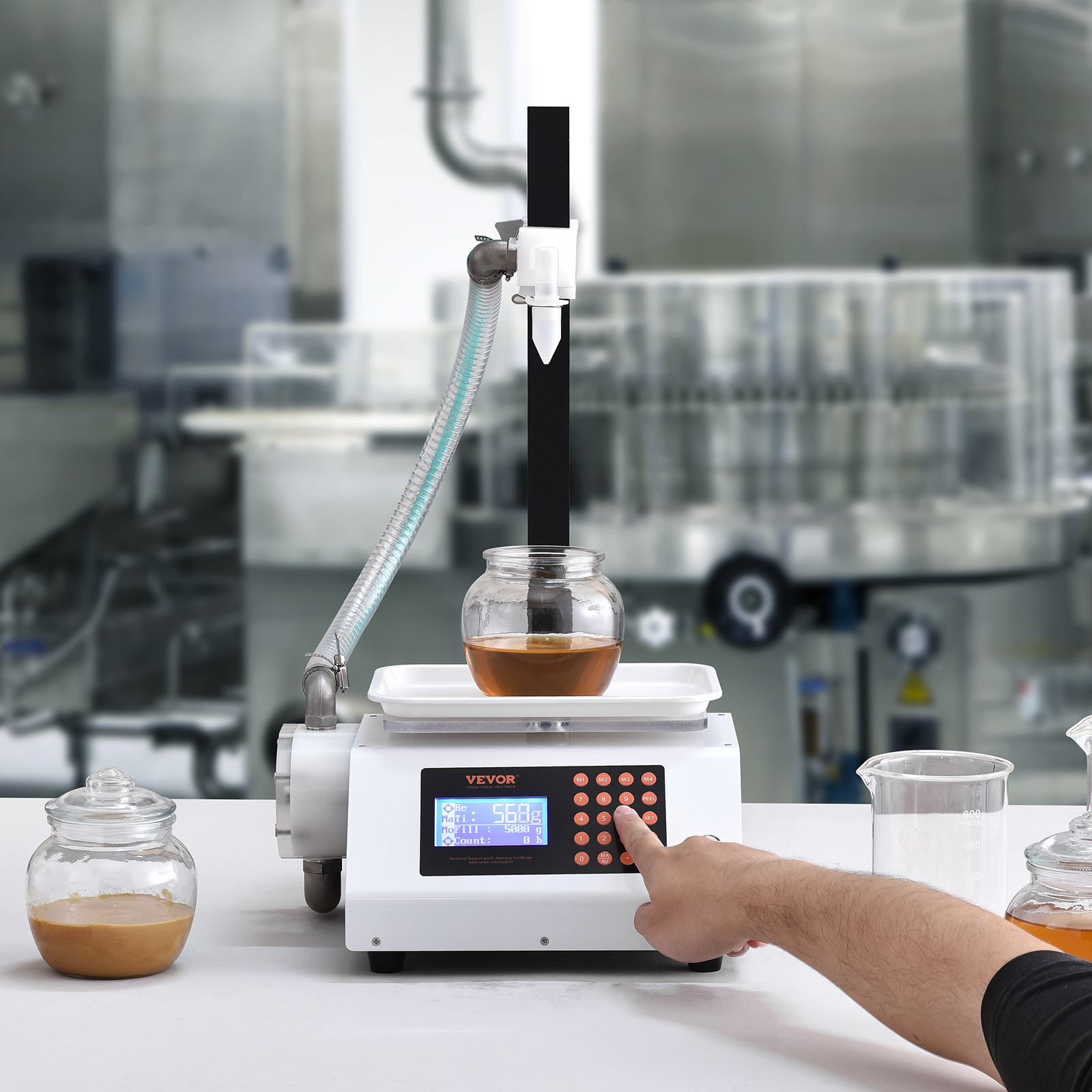 VEVOR Automatic Liquid Filling Machine Digital Control Bottle Filler 5-50/5-300g - Picture 44 of 96