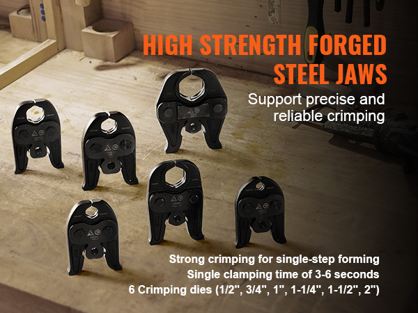 thumbnail image 2 of Complete 1/2 To 2 Inch Pro Press Tool Kit – Battery Powered Crimper With 6 Jaws 2 of 6