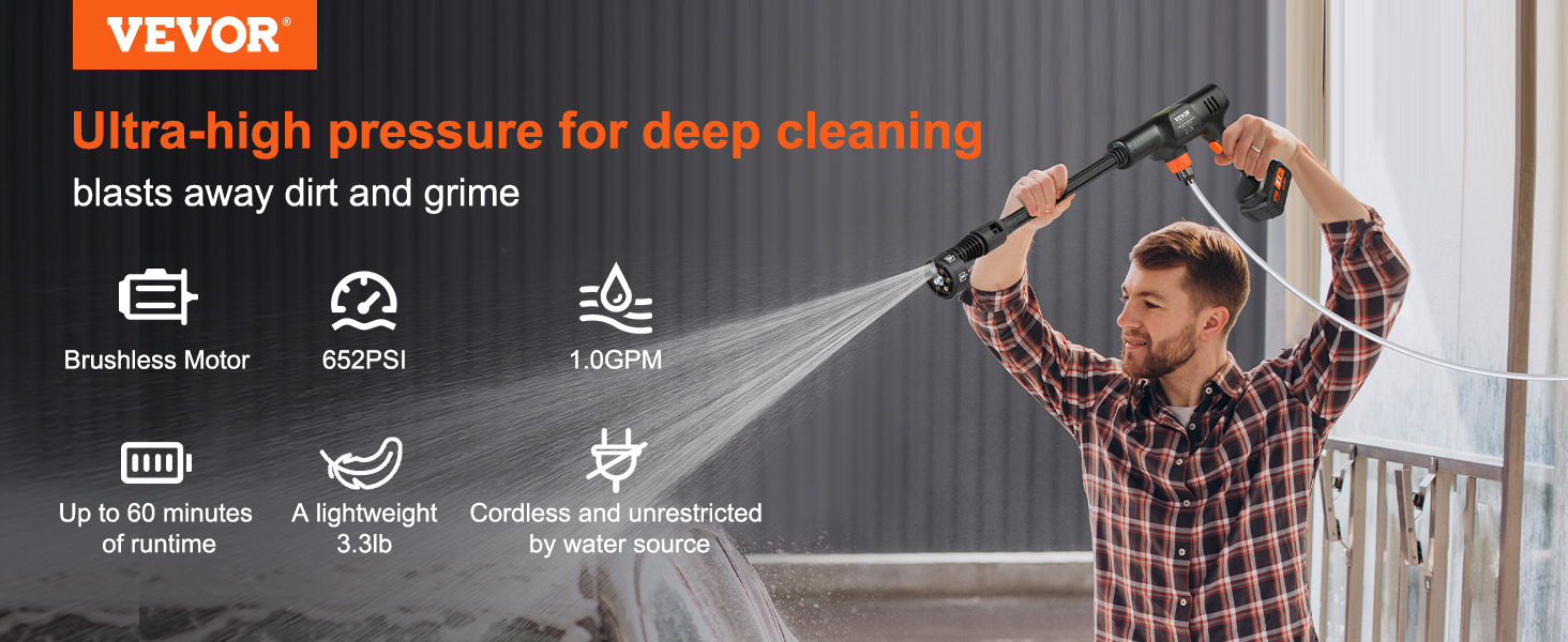 Nettoyeurs à pression sans fil : Votre solution pour un nettoyage extérieur  facile