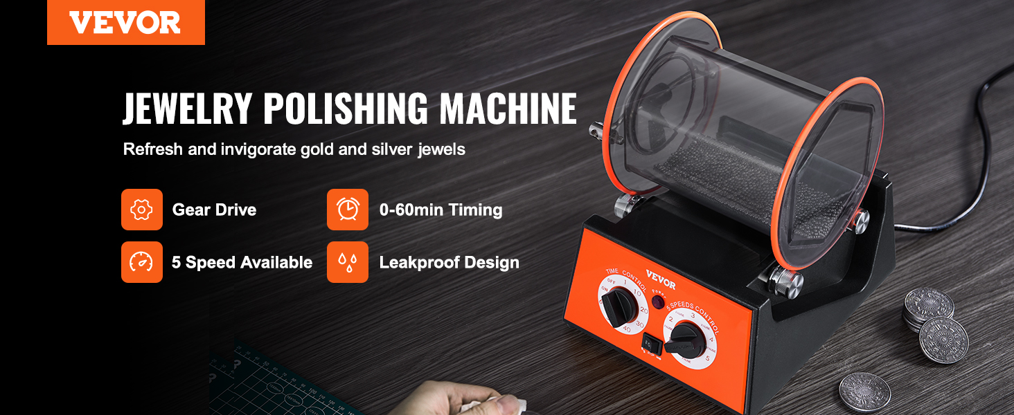 Best-Built Magnetic Polisher Finisher 10 to 22 Rings Automatic Jewelry Tumbler | Esslinger