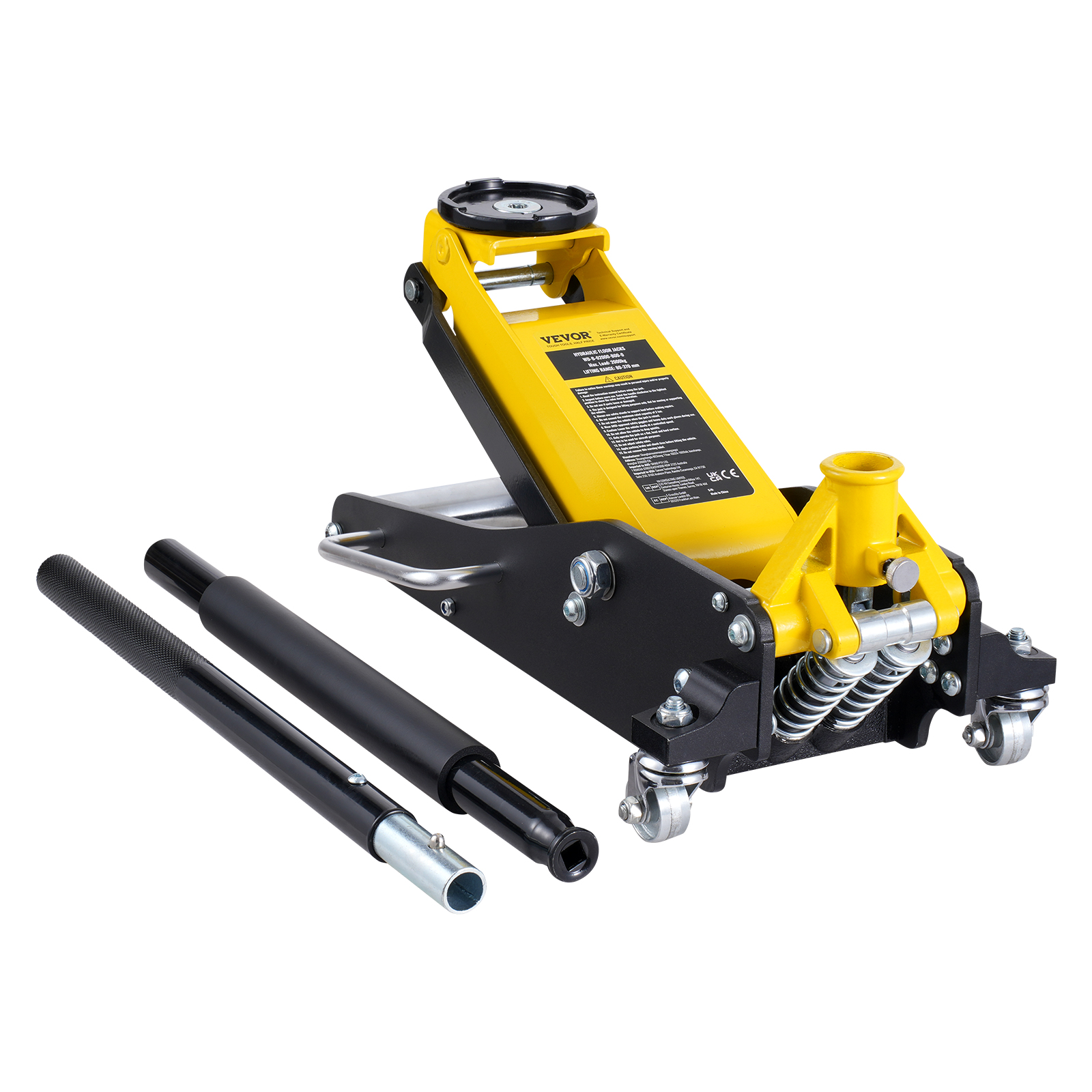 VEVOR Low Profile Floor Jack 1.5-3T Heavy Duty Single/Dual Piston Hydraulic Pump