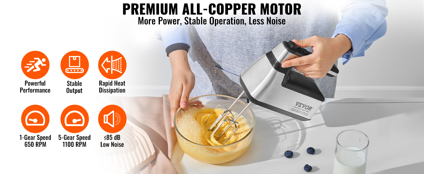 Wireless Portable Electric Food Mixer Hand Blender 3 Speeds High Power  Dough Blender Egg Beater Baking