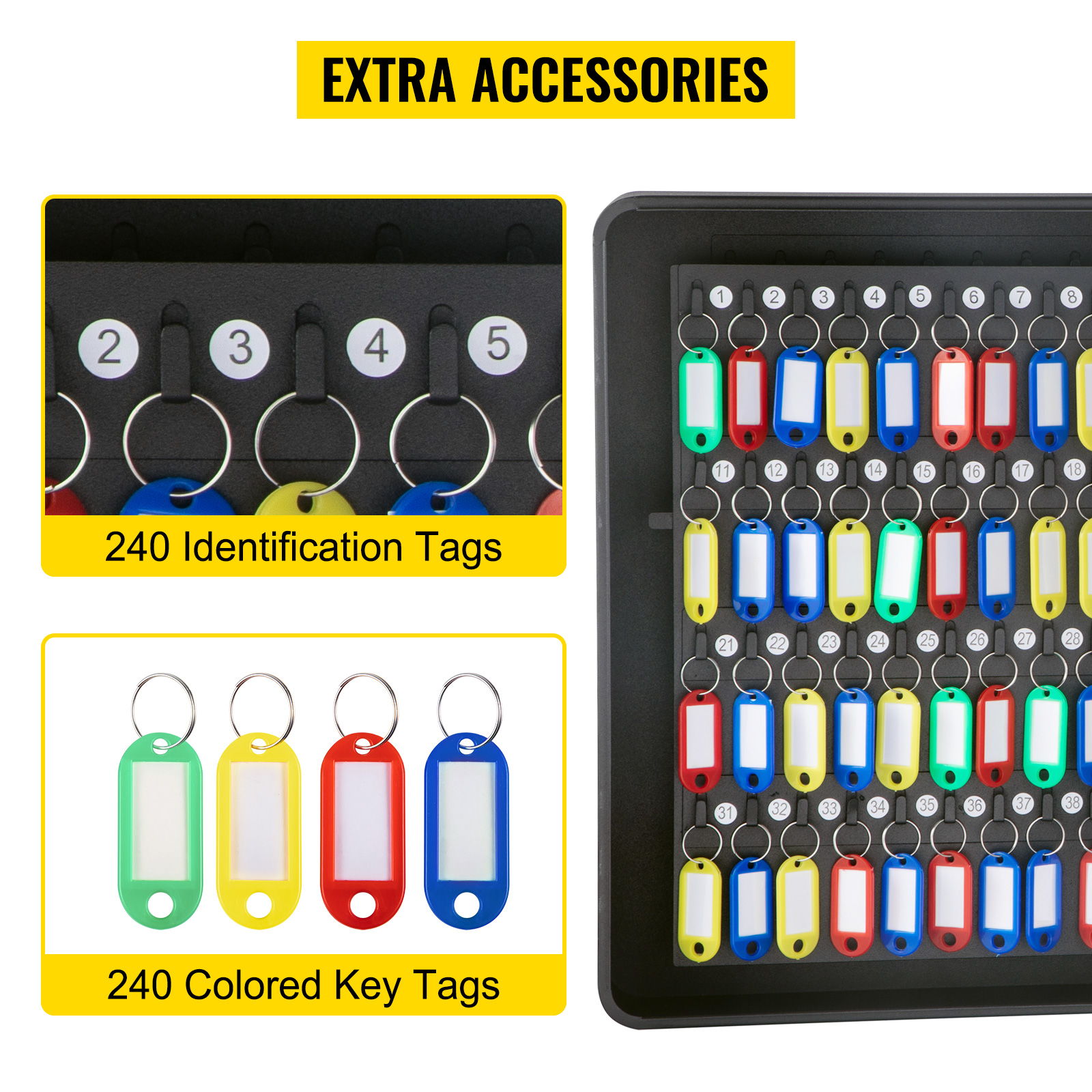 Ganchos para llaves de armario de pared con cerradura electrónica 250 llaves 