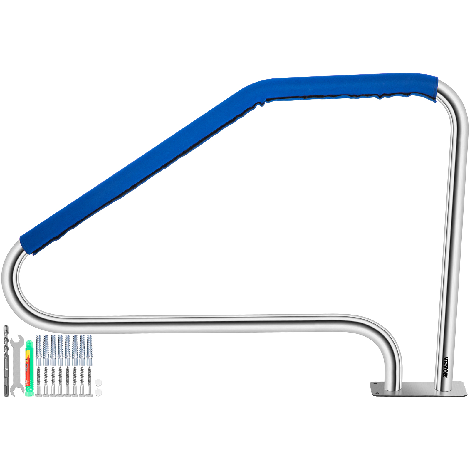 Barra de ducha extensible curvada, barra de ducha de aleación de aluminio a  prueba de óxido, barra de ducha en forma de L, cubierta de barra de