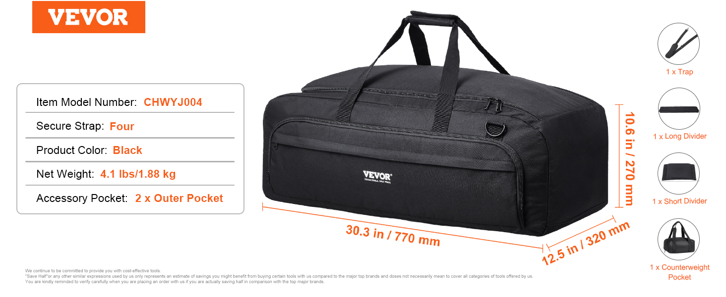 Telescope case,770 mm,counterweight pocket