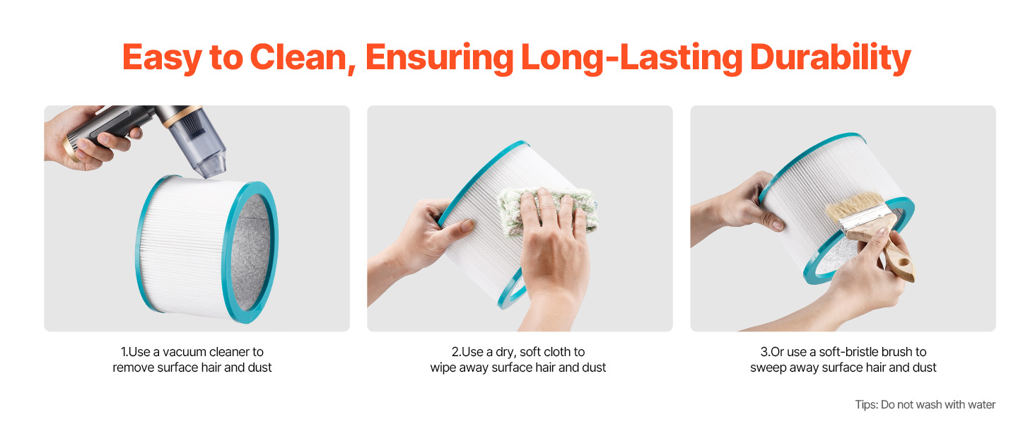 washable pre-filter for hair and debris