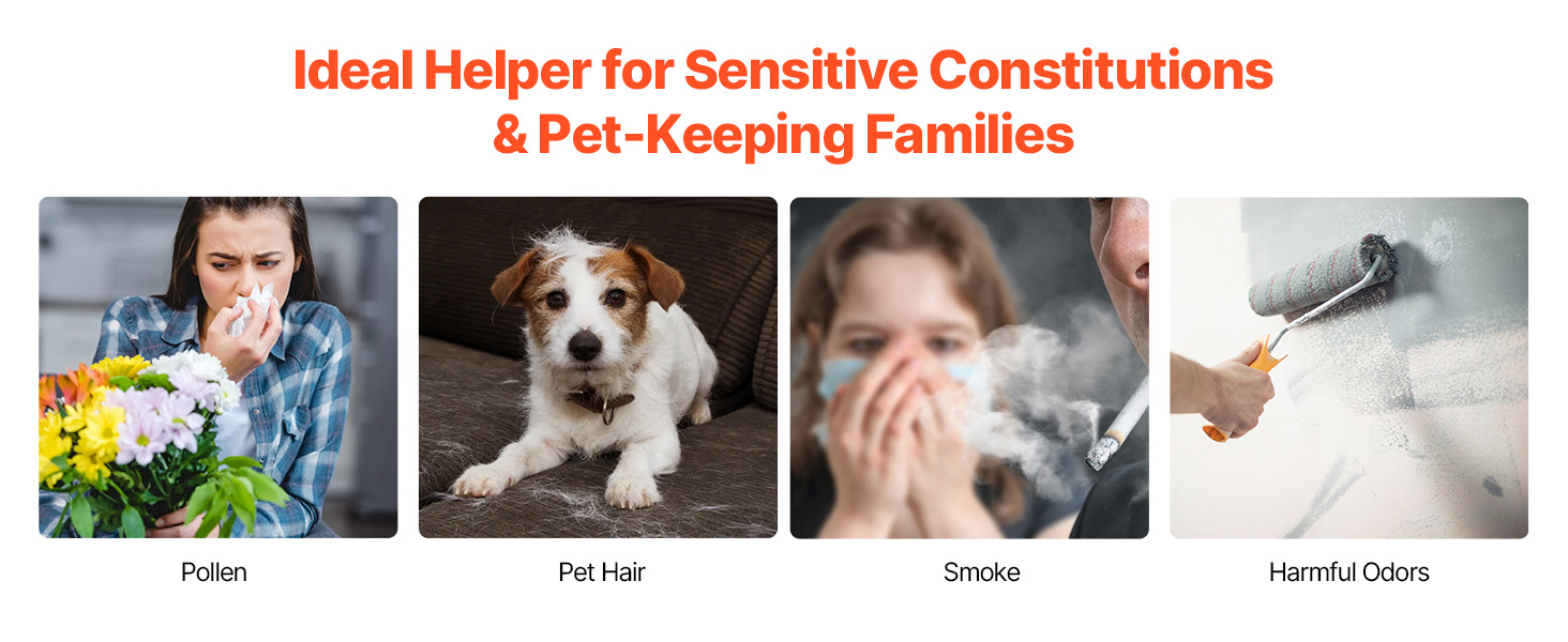 continuous air purification in living space