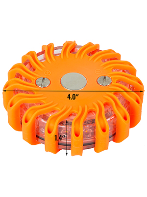 6pc Road Flares Emergency Lights Flashing Light Safety Beacon Magnetic W/ Bag