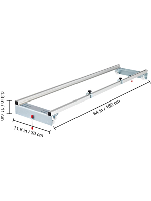 router sled,60 in,locking system