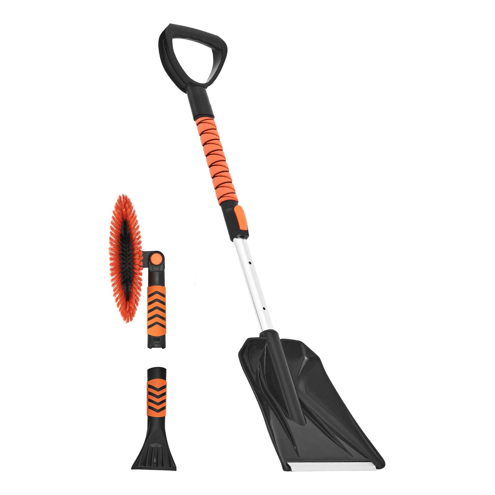 Uimoso Snow Shovel Plastic / Aluminum Alloy Blade for Driveway Snow Removal Tool