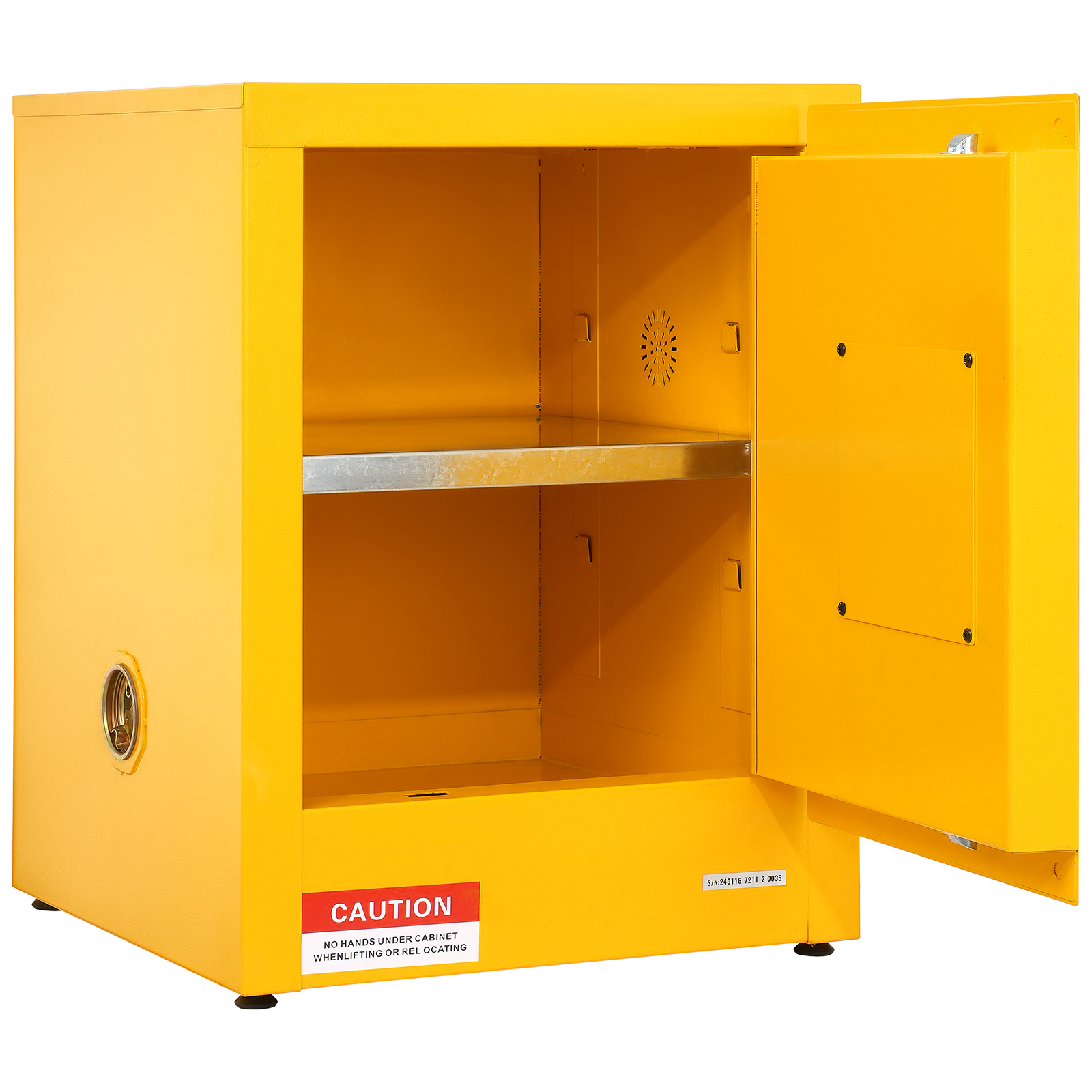 11/12/16/30/45Ga Safety Storage Cabinet Yellow Flammable Welded Bin Fireproof - Picture 26 of 62