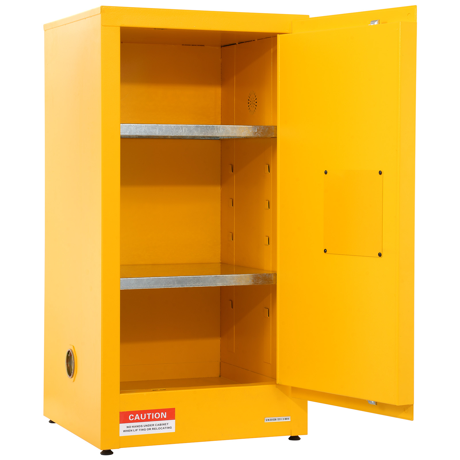 11/12/16/30/45Ga Safety Storage Cabinet Yellow Flammable Welded Bin Fireproof - Picture 48 of 62