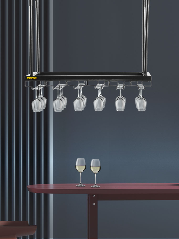 Wine glass rack online chandelier