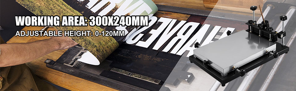 VEVOR Manual Stencil Stampante 300x240mm Stampante per Stencil per Telefoni Cellulari Prodotti Elettronici 