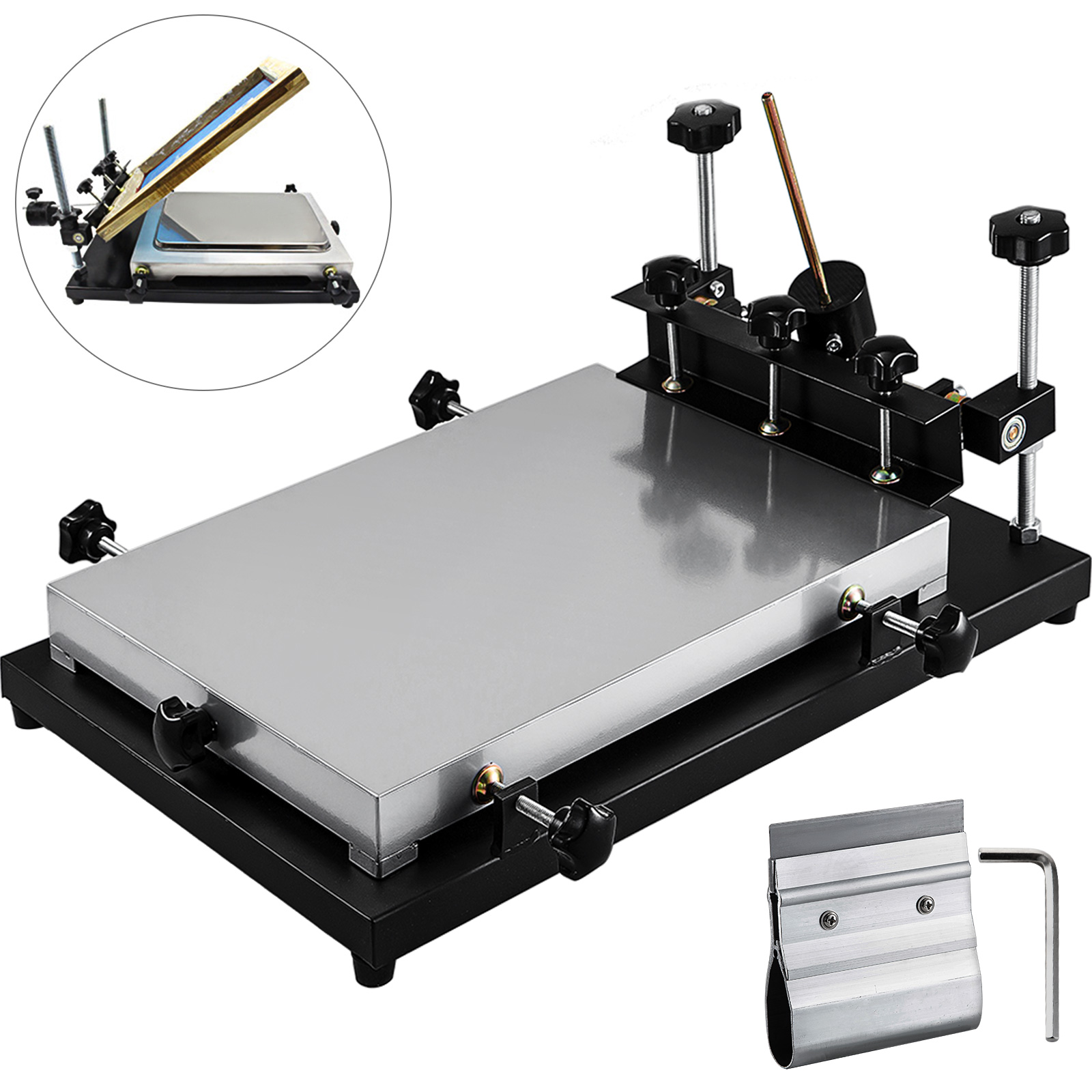 Manual Stencil Printer Machine 440x320mm Solder Paste Printer For Silk Screen UK 