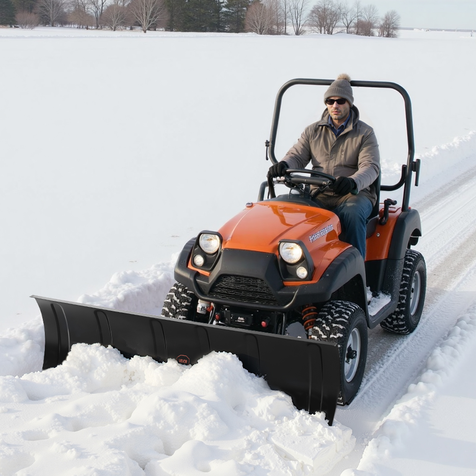 VEVOR Snow Plow Blade Kit 48" 60" 43" / 60" / 72" Adjustable Universal UTV ATV