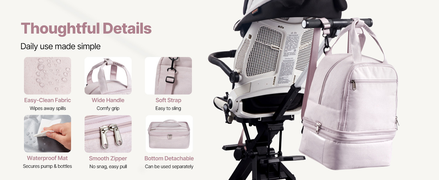 comfortable straps and waterproof pad