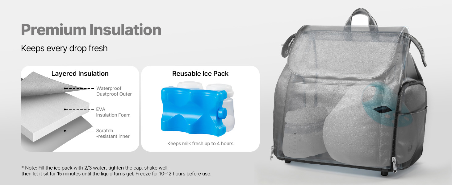 Insulated milk storage section