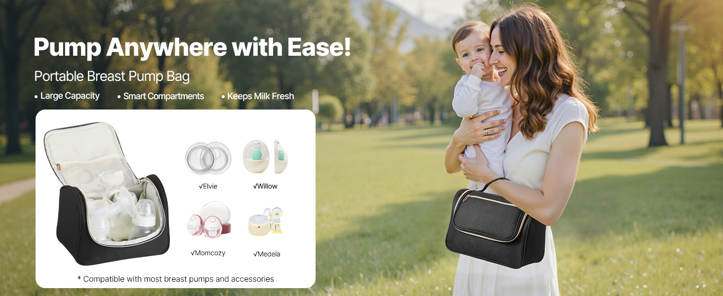 breast pump bag compartments