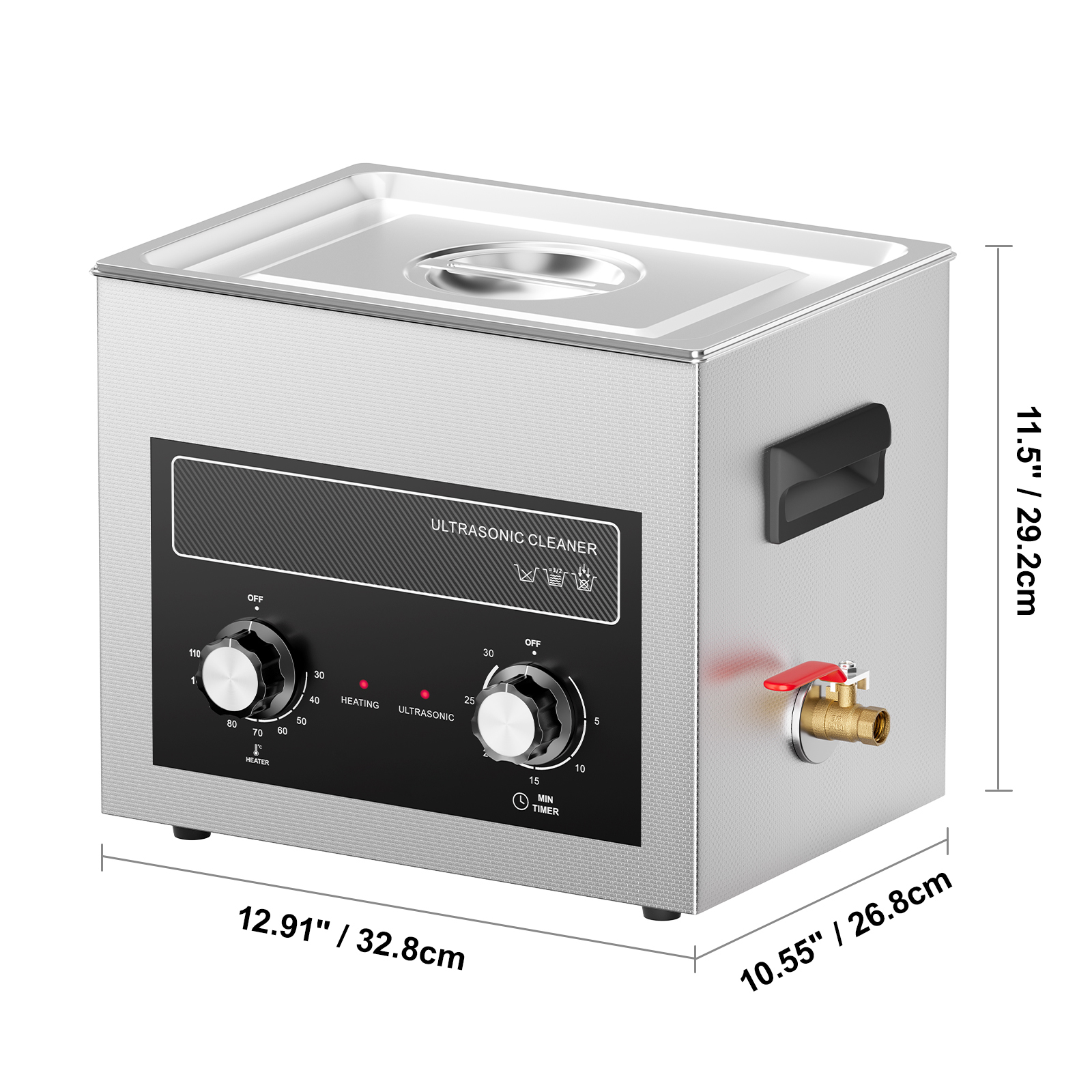 2/3/6/10/15/22/30L Ultrasonic Cleaner Heater Timer & Degas Mode Sonic Machine - Picture 46 of 86
