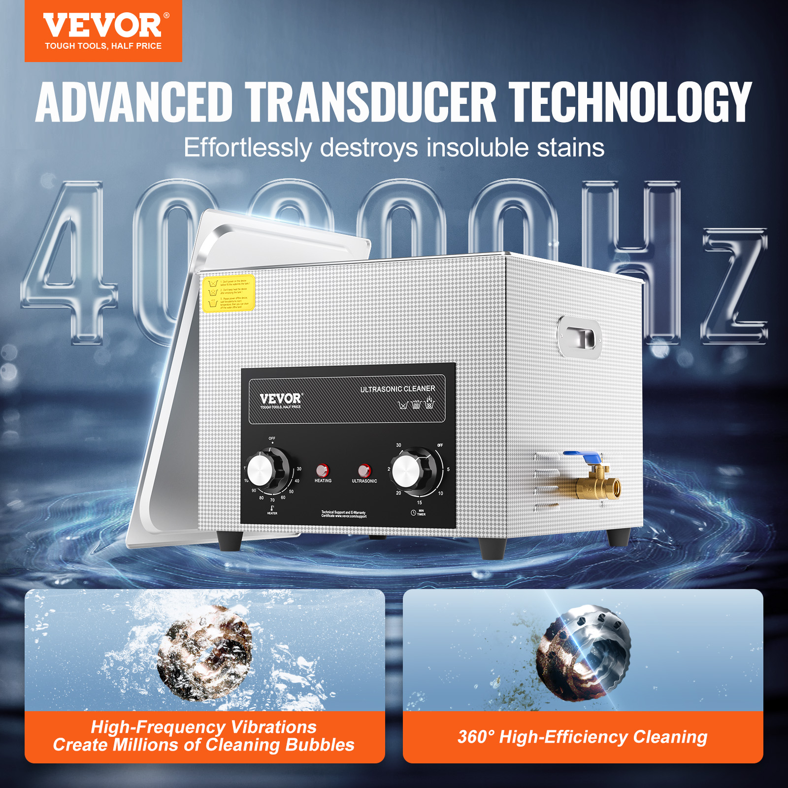 VEVOR 2-30L Ultraschallreiniger mit Heizungstimer & Korb Digitale Schallmaschine - Bild 16 von 86