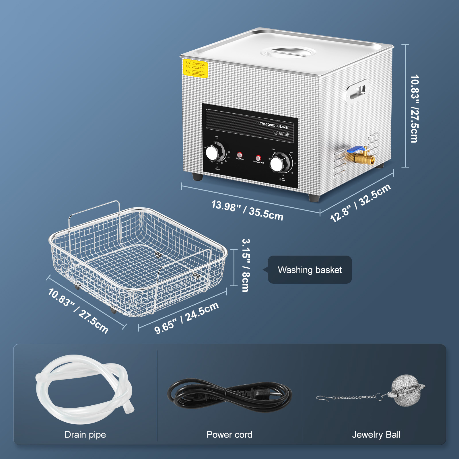 2/3/6/10/15/22/30L Ultrasonic Cleaner Heater Timer & Degas Mode Sonic Machine - Picture 57 of 86