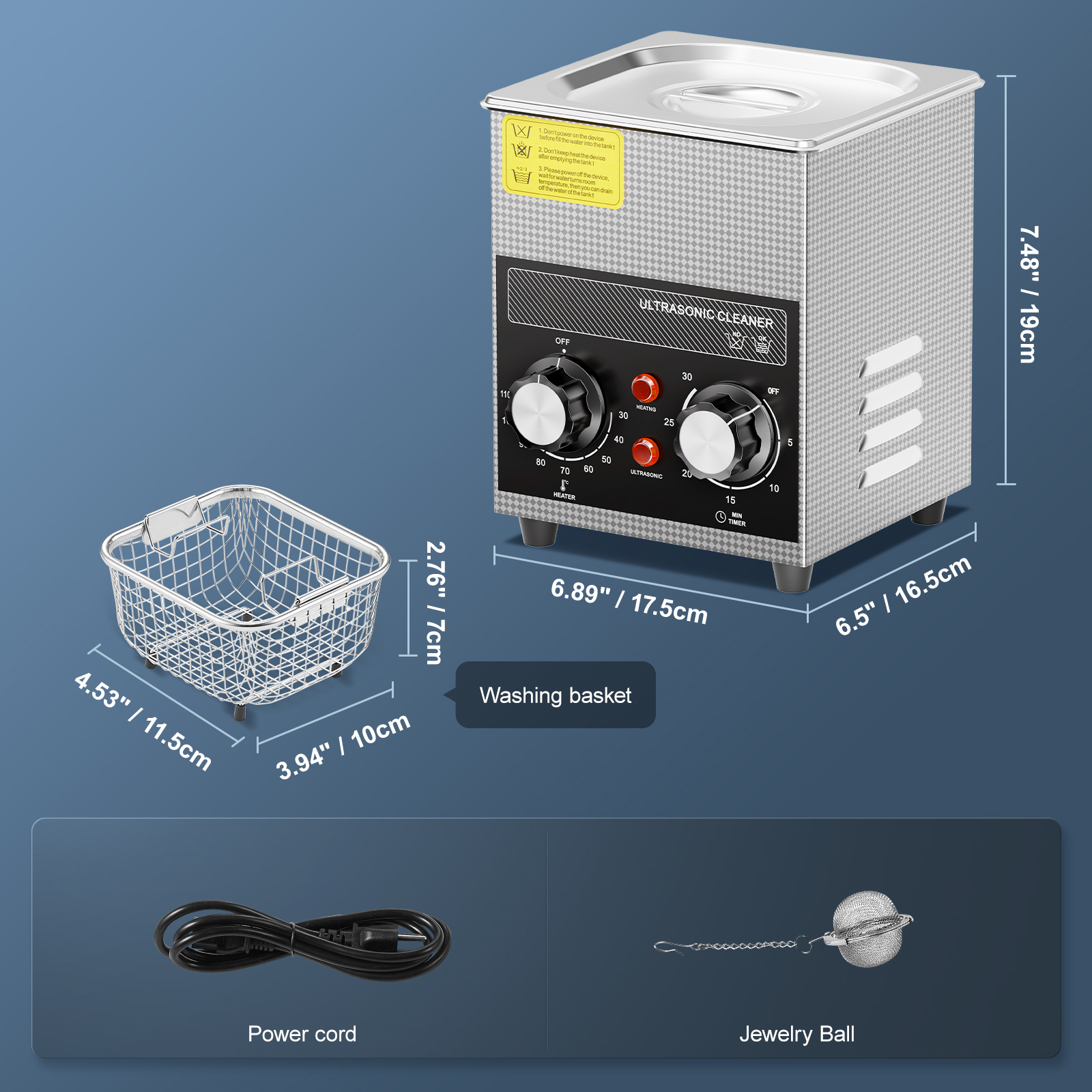 2/3/6/10/15/22/30L Ultrasonic Cleaner Heater Timer & Degas Mode Sonic Machine - Picture 9 of 86
